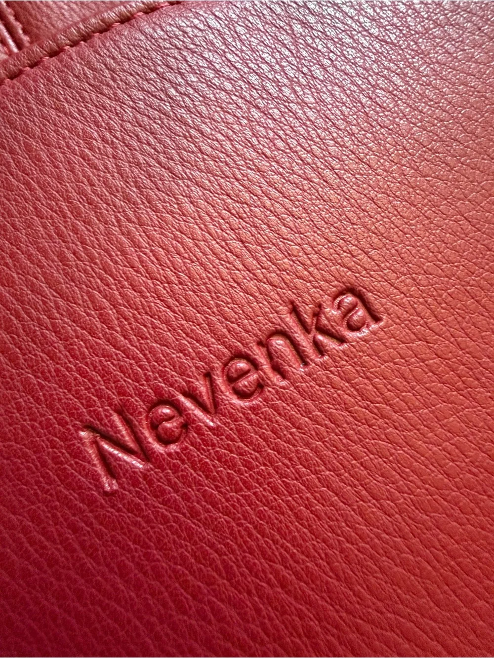 Nevenka Women's Red Mini Leather Backpack